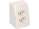 Max Hauri AP-Steckdosen 2x T13 Weiss