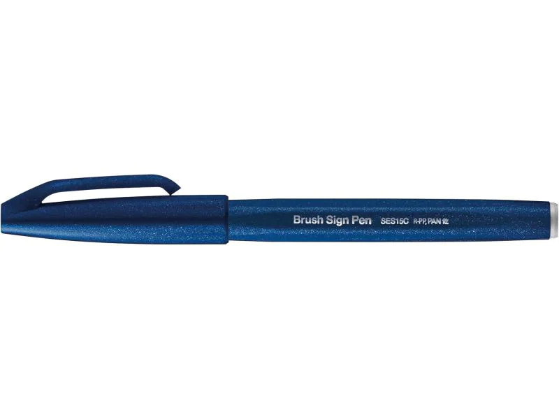 pentel Fasermaler Brush Sign Blau, 1 Stück