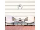 TFA Dostmann Gartenuhr Outdoor Ø 30.5 cm, Weiss
