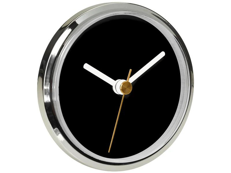 TFA Dostmann Quarz-Wanduhr Ø 9 cm, Aluminium