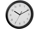 TFA Dostmann Wanduhr mit Sweep Ø 25.4 cm, Schwarz