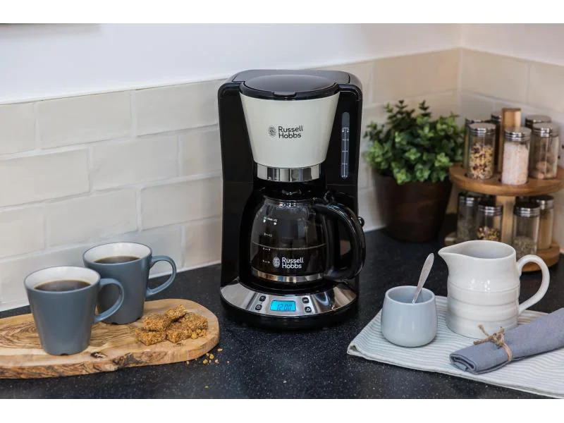 Russell Hobbs Filterkaffeemaschine Colours Plus Crème/Schwarz