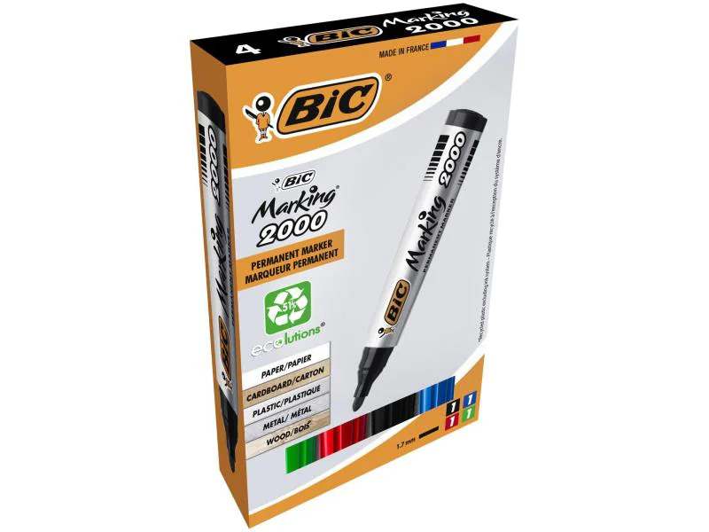 BIC Permanent-Marker 2000 ecolutions 4 Stück