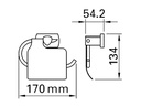 BIASCA Toilettenpapierhalter schwarz matt