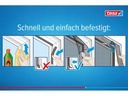 tesa Pollenschutzgitter 130 x 150 cm, Anthrazit-transparent