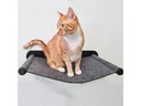 CanadianCat Katzenbett Filz-Hängematte mit Wandmontage Anthrazit