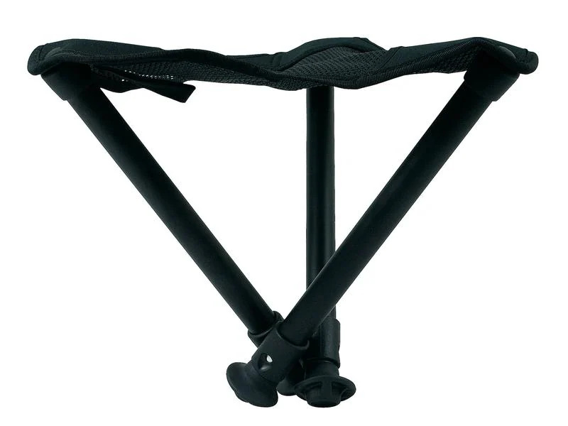 Walkstool Dreibeinhocker Comfort 55 cm Schwarz/Silber