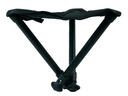 Walkstool Dreibeinhocker Comfort 55 cm Schwarz/Silber
