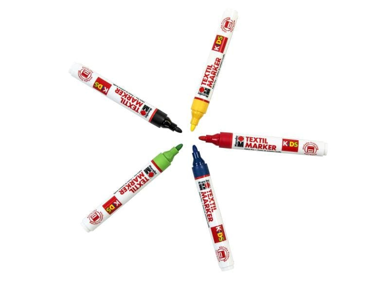 Marabu Textilmarker KiDS 3 mm 5 Farben