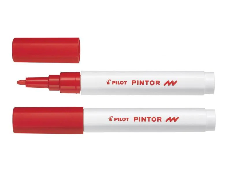 Pilot Permanent-Marker Pintor Fein Rot