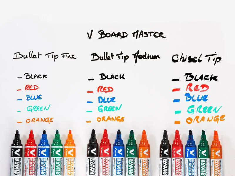 Pilot Whiteboard-Marker Schwarz, Keilspitze