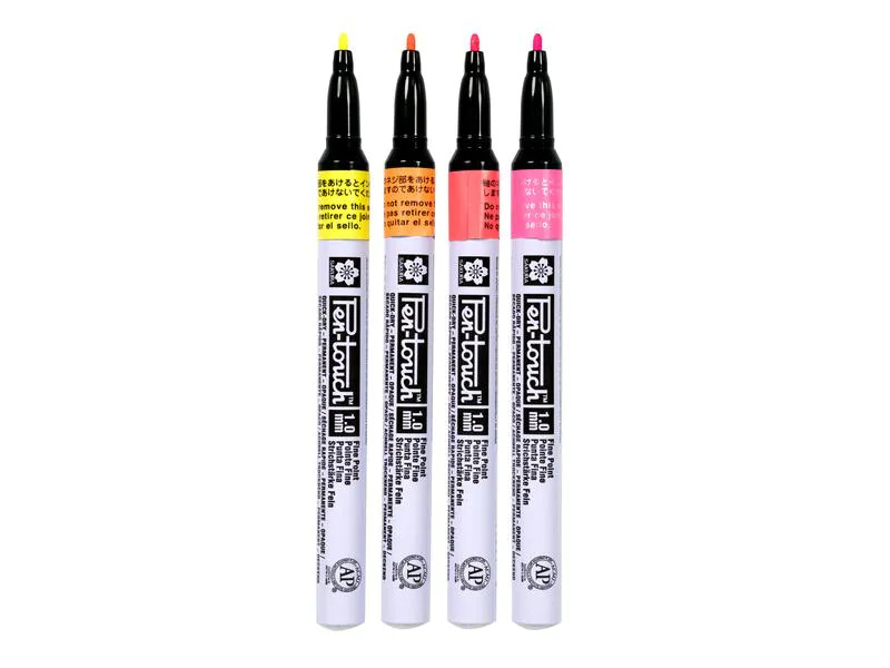 Sakura Lackmarker Pen-Touch 1.0 mm, F, 4 Stück