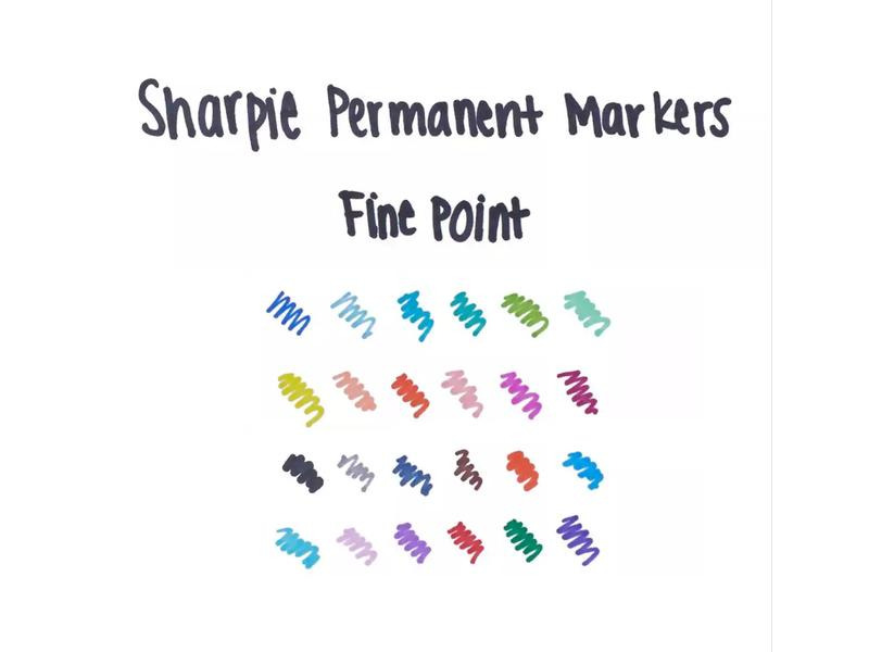 Sharpie Permanent-Marker 0.9 mm Rundspitze, Fein, Rot