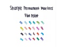 Sharpie Permanent-Marker 0.9 mm Rundspitze, Fein, Rot