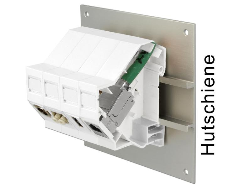 Delock Hutschienenhalter Keystone 180° gedreht