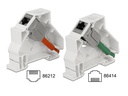 Delock Hutschienenhalter Keystone 180° gedreht