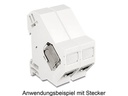 Delock Hutschienenhalter Keystone mit Erdung