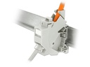 Delock Hutschienenhalter Keystone mit Staubschutz