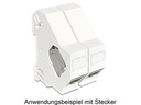 Delock Hutschienenhalter Keystone ohne Erdung