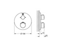 GROHE Thermostat Grohtherm 43 mm, Chrom