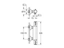 GROHE Thermostat Grohtherm 800 1/2, Chrom