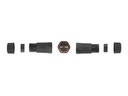 Delock Verbindungsmuffe IP68, 2 Pin, 4.5 - 7.5 mm schwarz