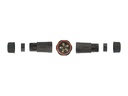 Delock Verbindungsmuffe IP68, 5 Pin, 4.5 - 7.5 mm schwarz