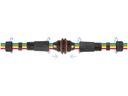 Delock Verbindungsmuffe IP68, 5 Pin, 4.5 - 7.5 mm schwarz