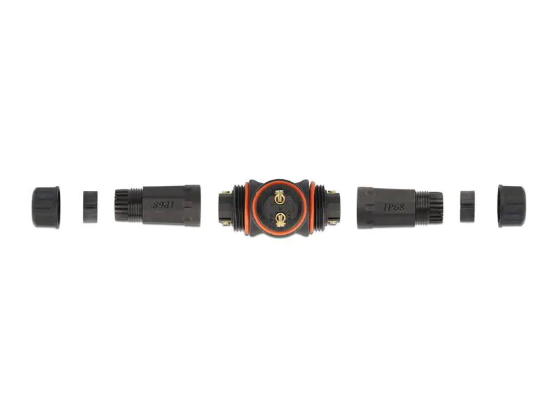 Delock Verbindungsmuffe IP68, T-Stück, 2 Pin, 4.5 - 7.5 mm schwarz