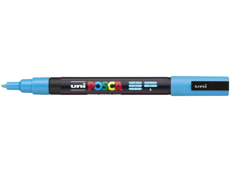 Uni Permanent-Marker POSCA 0.9-1.3 mm Hellblau