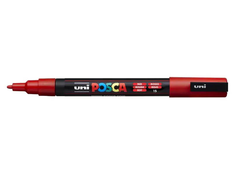 Uni Permanent-Marker POSCA 0.9-1.3 mm Rot