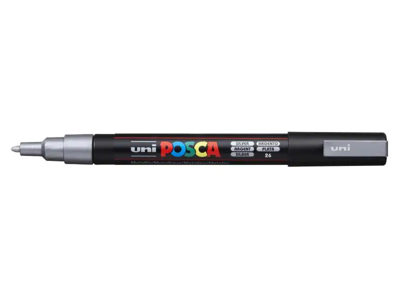 Uni Permanent-Marker POSCA 0.9-1.3 mm Silber