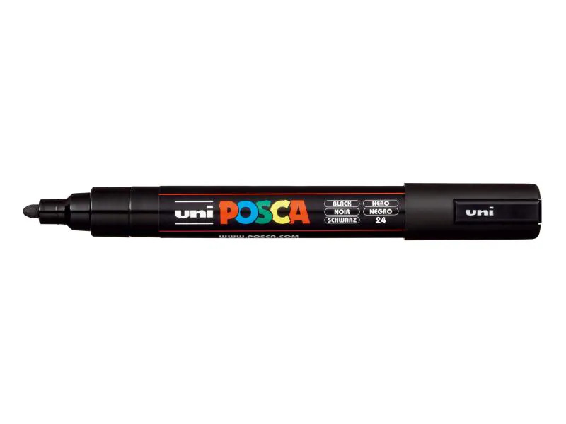 Uni Permanent-Marker POSCA 1.8-2.5 mm Schwarz