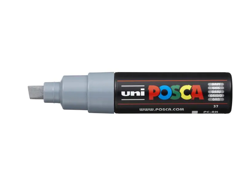 Uni Permanent-Marker POSCA 8 mm Grau