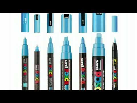 Uni Permanent-Marker POSCA 8 mm Grau