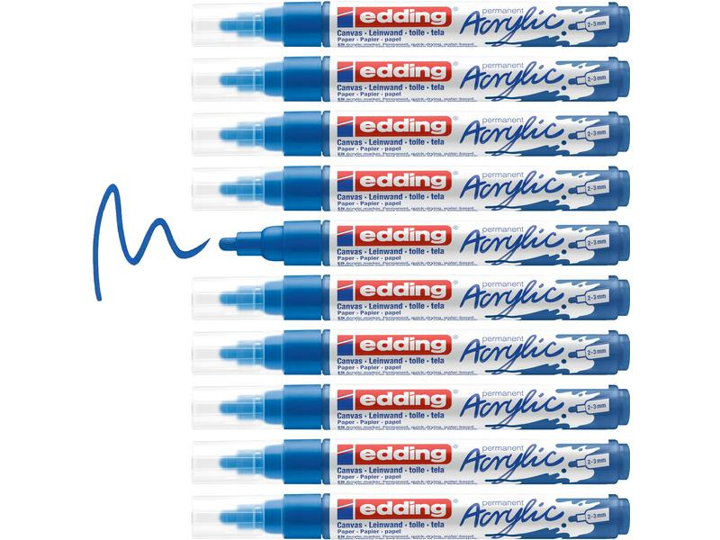 edding Acrylmarker 5100 Medium, Blau