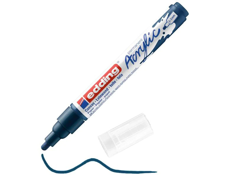edding Acrylmarker 5100 Medium, Dunkelblau