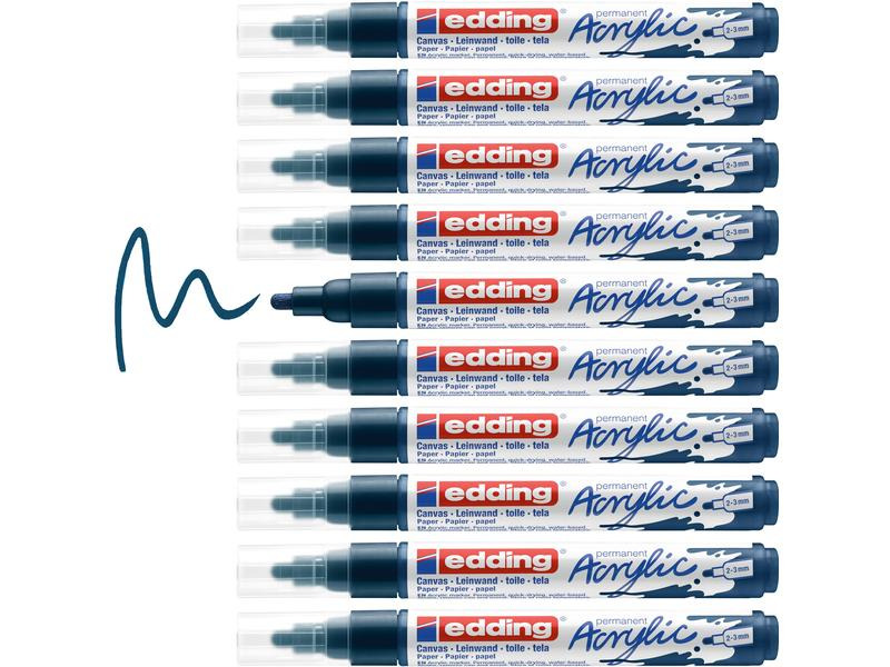 edding Acrylmarker 5100 Medium, Dunkelblau