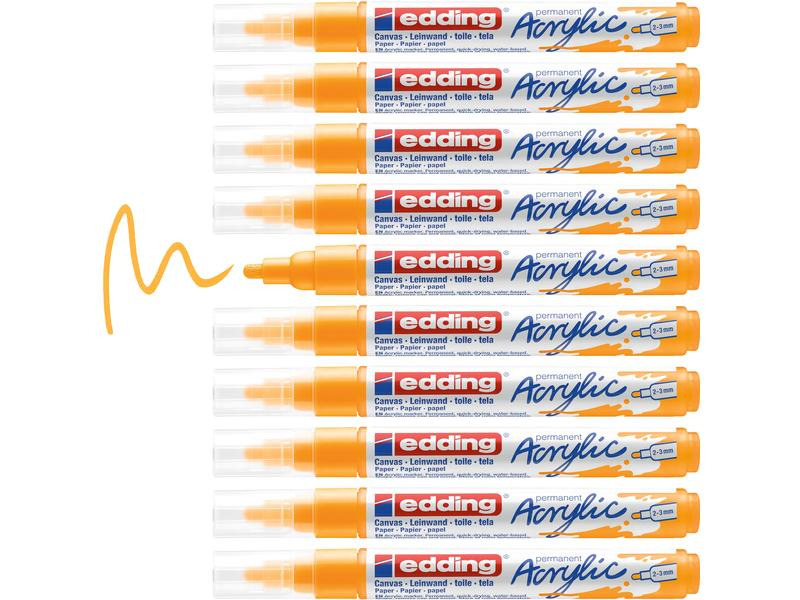 edding Acrylmarker 5100 Medium, Dunkelgelb