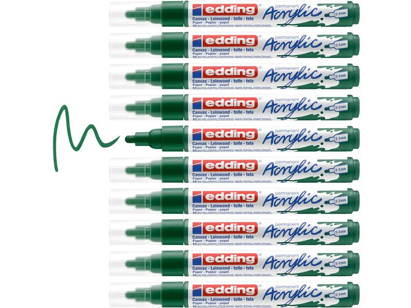 edding Acrylmarker 5100 Medium, Dunkelgrün
