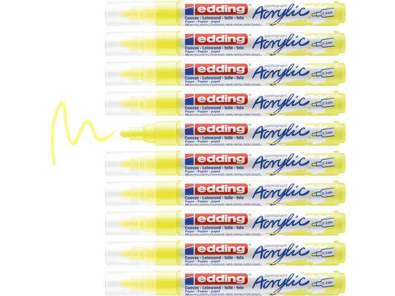 edding Acrylmarker 5100 Medium, Neongelb