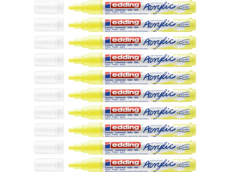 edding Acrylmarker 5100 Medium, Neongelb