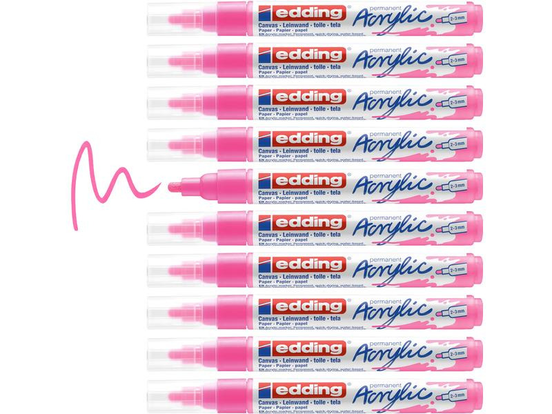 edding Acrylmarker 5100 Medium, Neonpink