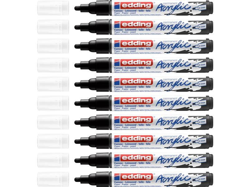 edding Acrylmarker 5100 Medium, Schwarz