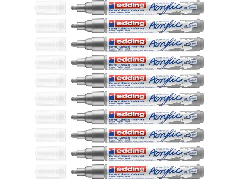 edding Acrylmarker 5100 Medium, Silber
