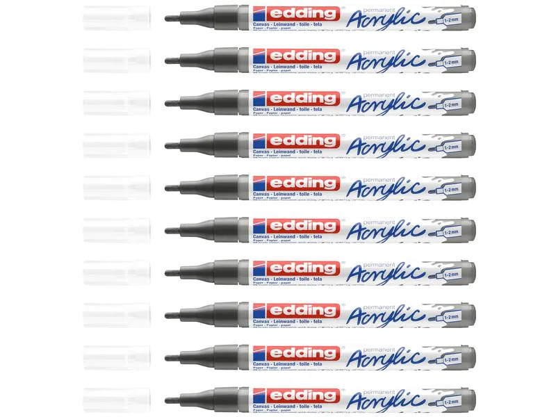 edding Acrylmarker 5300 Fein, Anthrazit