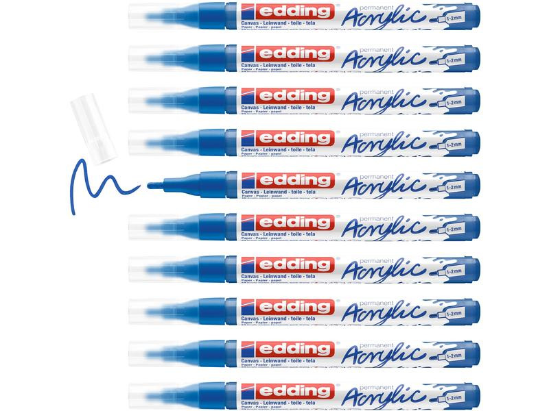 edding Acrylmarker 5300 Fein, Blau