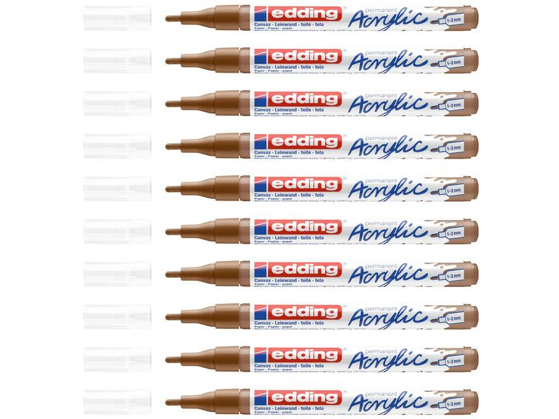 edding Acrylmarker 5300 Fein, Braun
