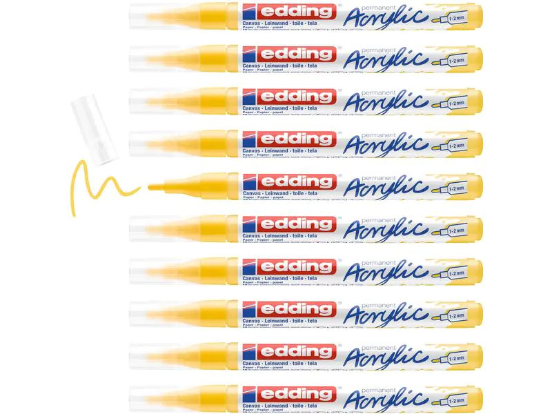 edding Acrylmarker 5300 Fein, Gelb