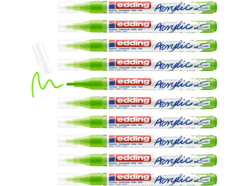 edding Acrylmarker 5300 Fein, Gelbgrün